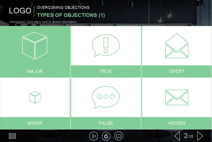 Grid Icons — eLearning Lectora Templates