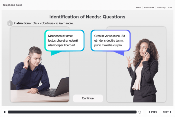 Dialogue Slide — eLearning Storyline Templates