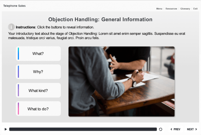 Four Tabs — eLearning Storyline Templates