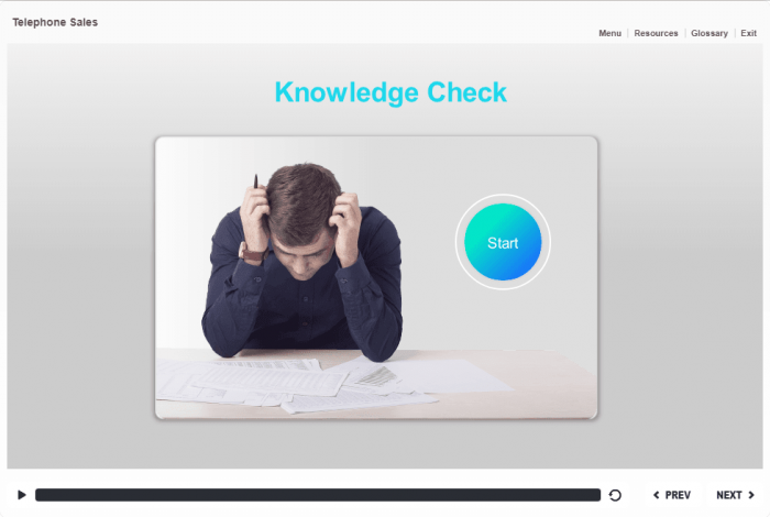 Knowledge Check Part — eLearning Storyline Templates