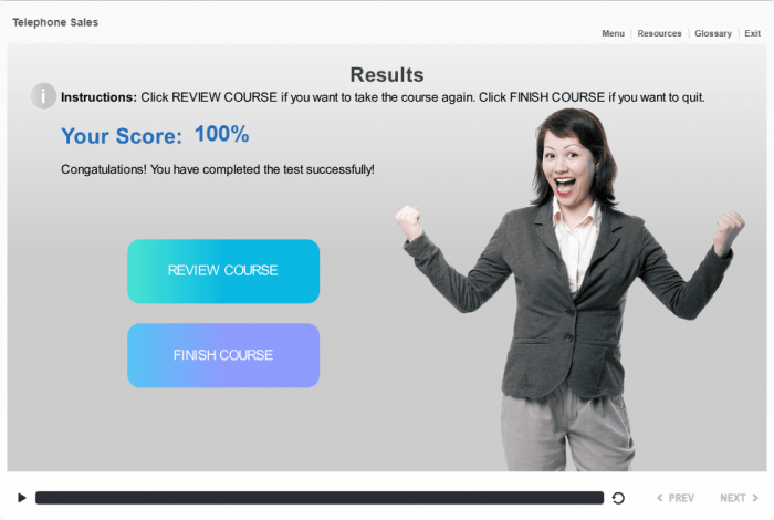 Successfully Passed Quizzes — eLearning Articulate Storyline Templates