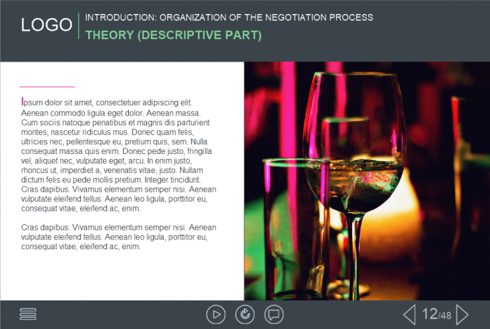 Slide with Text and Image — eLearning Lectora Publisher Templates