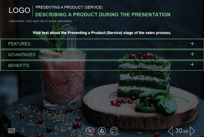 Effective Sales Course Starter Template for Food Industry — Trivantis Lectora-49227