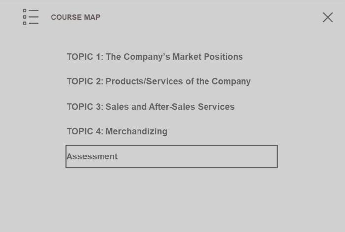 Course Map — eLearning Lectora Templates