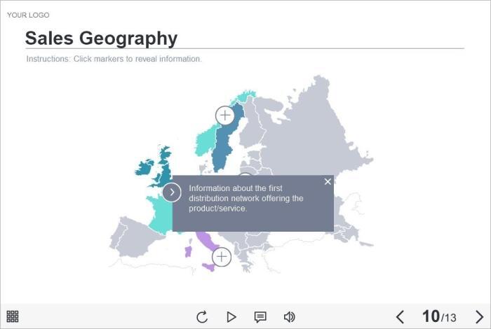 Map with Markers — Articulate Storyline Template