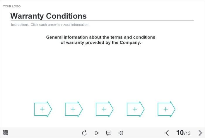 Warranty Conditions in Tabs — Lectora Template-0