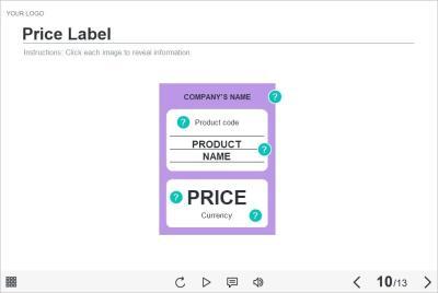Price Label with Markers — Lectora Template-0
