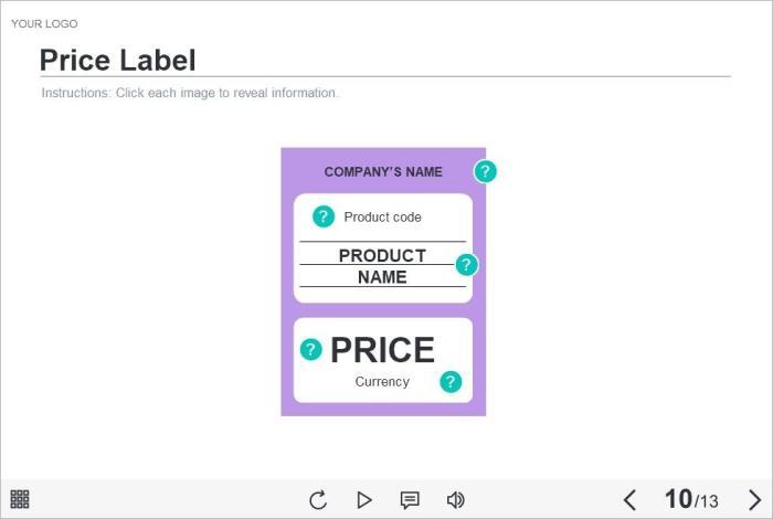 Price Label with Markers — Lectora Template-0