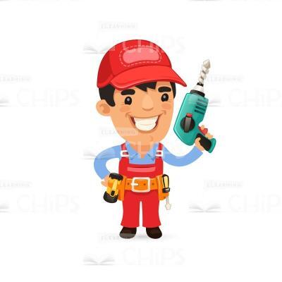 Builder and Architect Vector Characters Set-49854