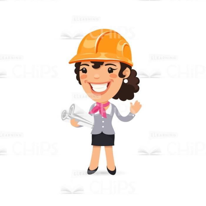 Builder and Architect Vector Characters Set-49856