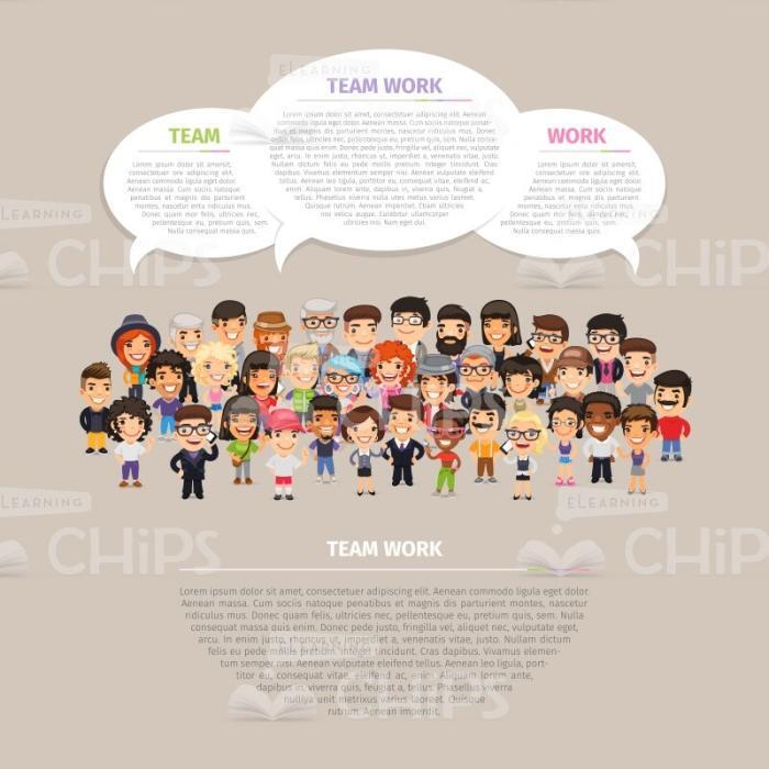 Team Work Collage Raster Infographics-0