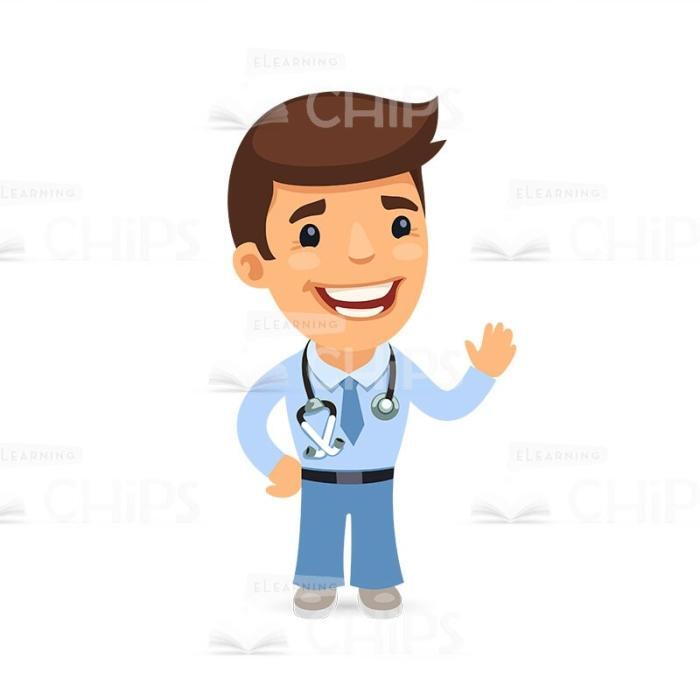 50 Flat Cartoon Doctors — Vector Character Package -50234
