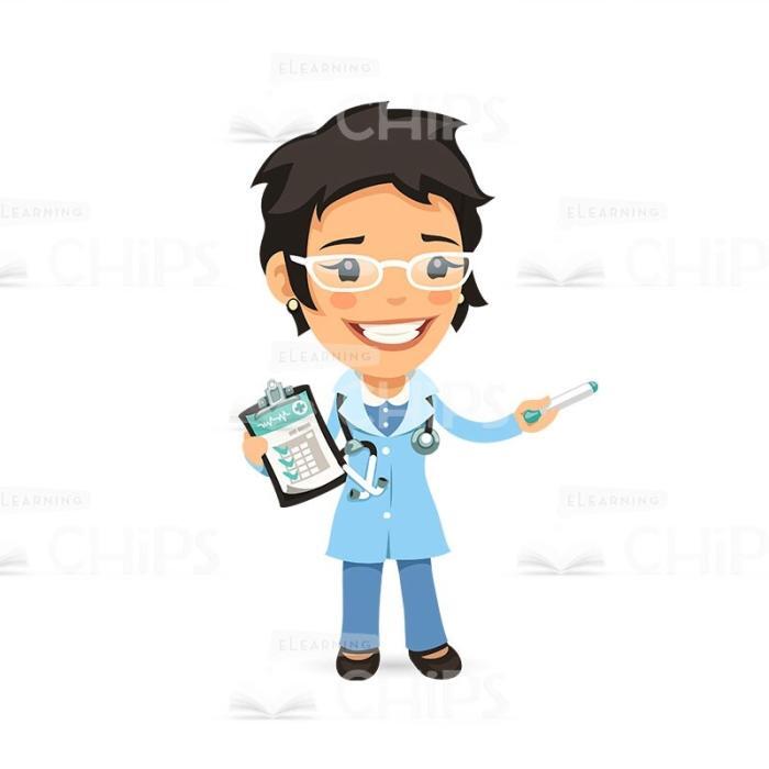 50 Flat Cartoon Doctors — Vector Character Package -50238