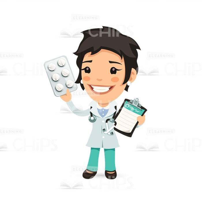 50 Flat Cartoon Doctors — Vector Character Package -50239