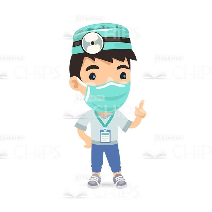 50 Flat Cartoon Doctors — Vector Character Package -50262
