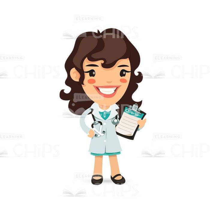 50 Flat Cartoon Doctors — Vector Character Package -50228