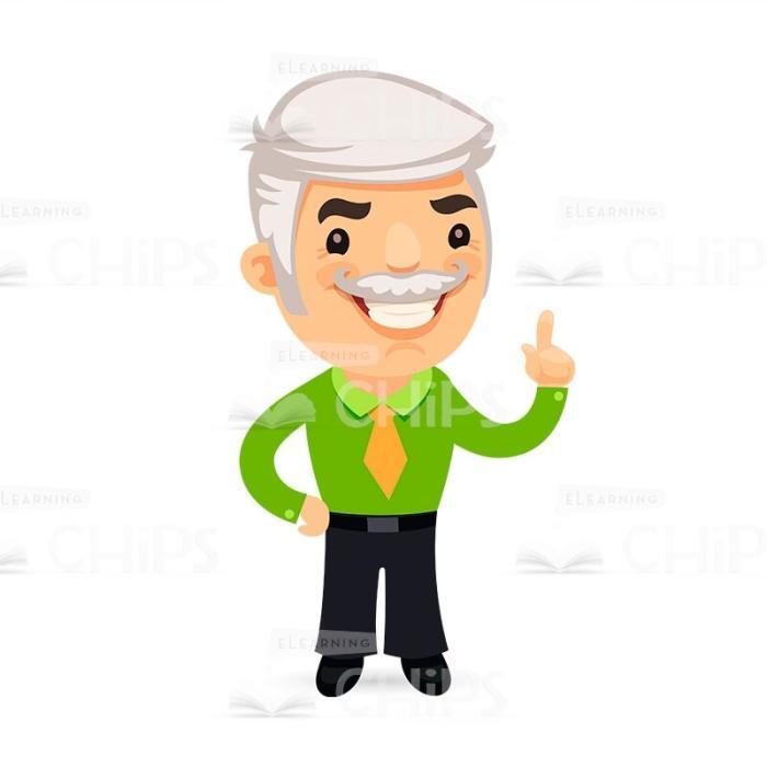 Elderly People Vector Character Package-49985