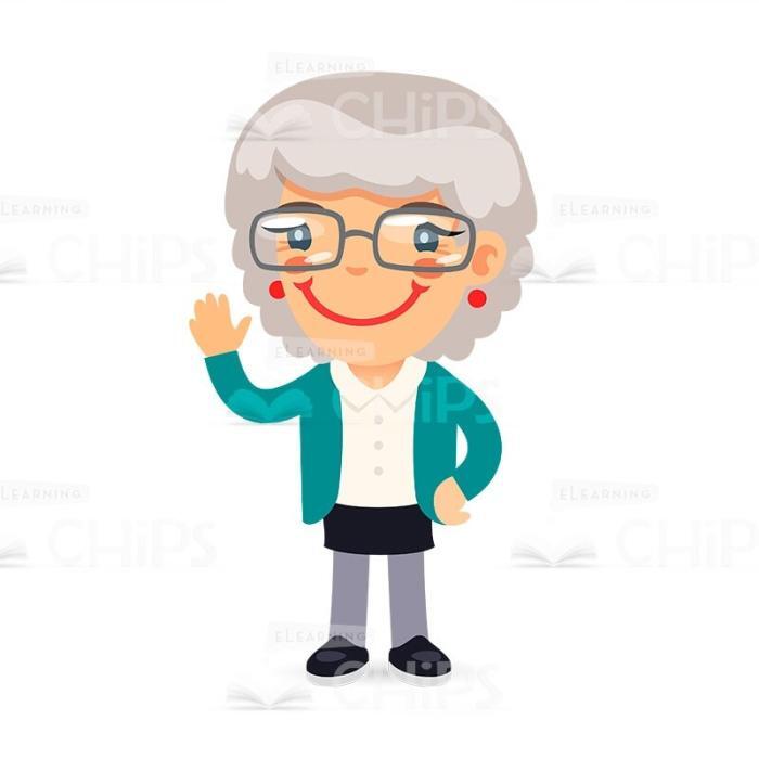 Elderly People Vector Character Package-49984