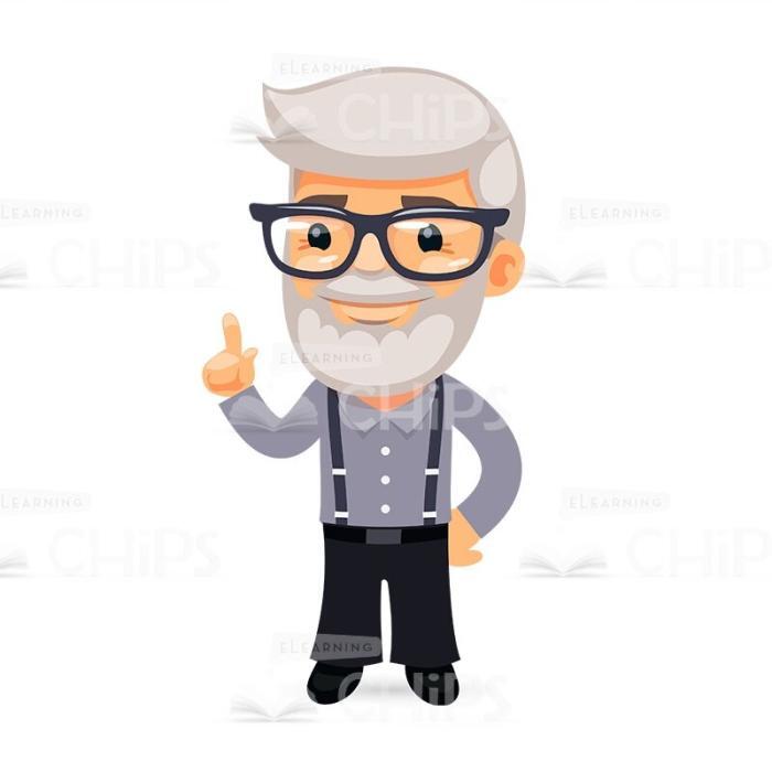 Elderly People Vector Character Package-49973