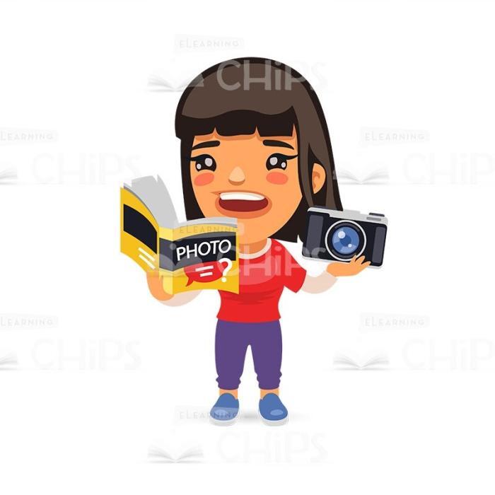50 Flat Cartoon Cameramen — Vector Character Package -50291