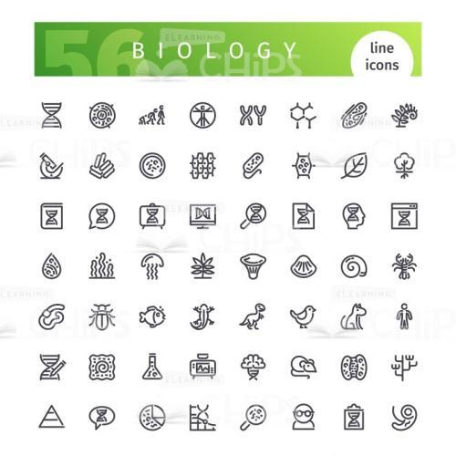 Biology Vector Icons Set -0