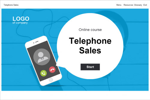 Telephone Sales Course Starter Template — Trivantis Lectora-0