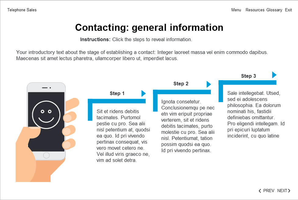 Course Materials in Steps — Trivantis Lectora Template Course Materials in Steps — Trivantis Lectora Template
