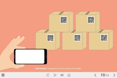 Dragging Phone to QR Codes — Storyline Template-0