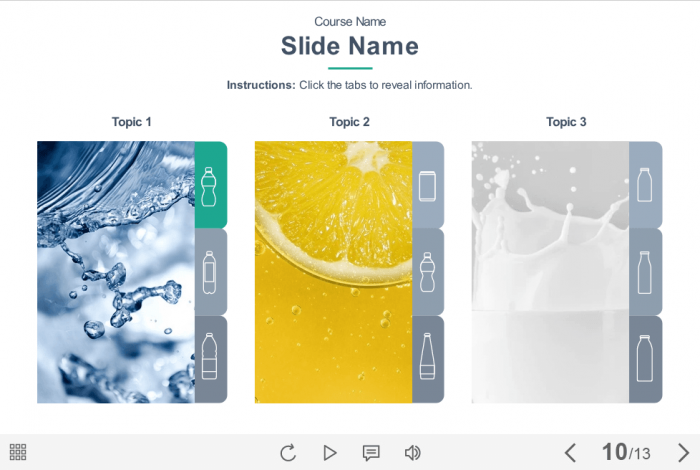 Clickable Cards — eLearning Storyline Templates