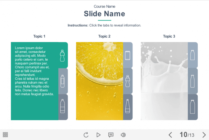 Active Tab — eLearning Articulate Storyline Templates