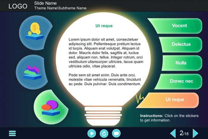 Tab with Course Materials — Download Articulate Storyline Templates