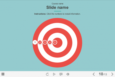 Clickable Numbers — Articulate Storyline Template
