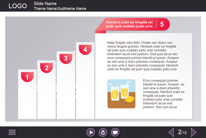 Five Steps — eLearning Storyline Templates