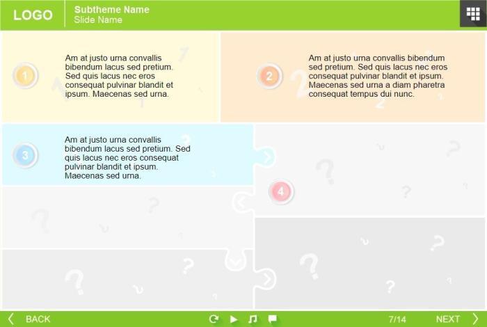 Question Marks Background — eLearning Lectora Templates