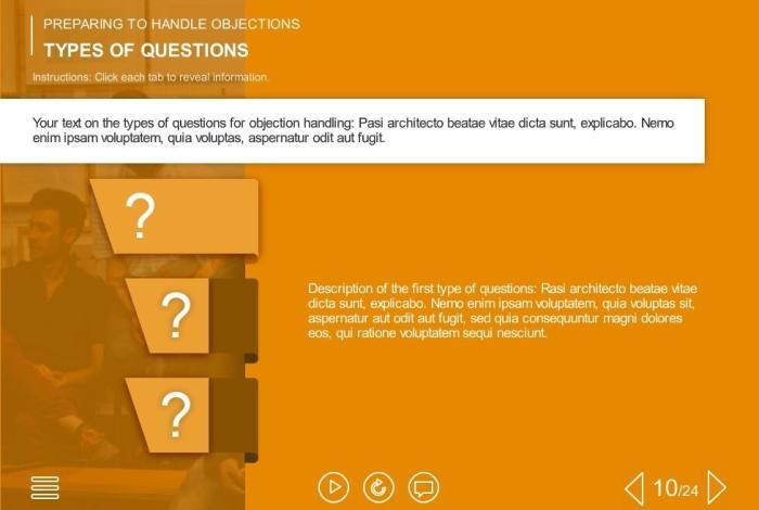 Orange Background — eLearning Storyline Templates