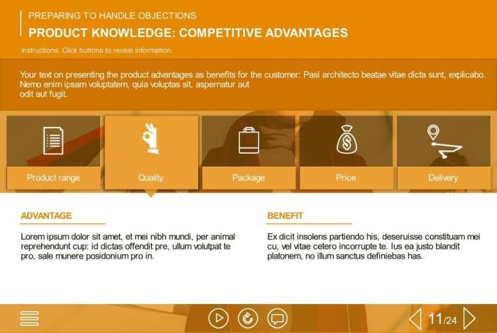 Advantages and Benefits — eLearning Articulate Storyline Templates