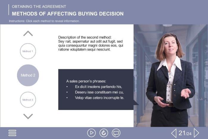 Cutout Business Woman Image — eLearning Articulate Storyline Templates