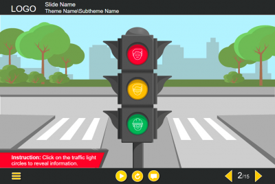 Clickable Traffic Light — Lectora Template-0