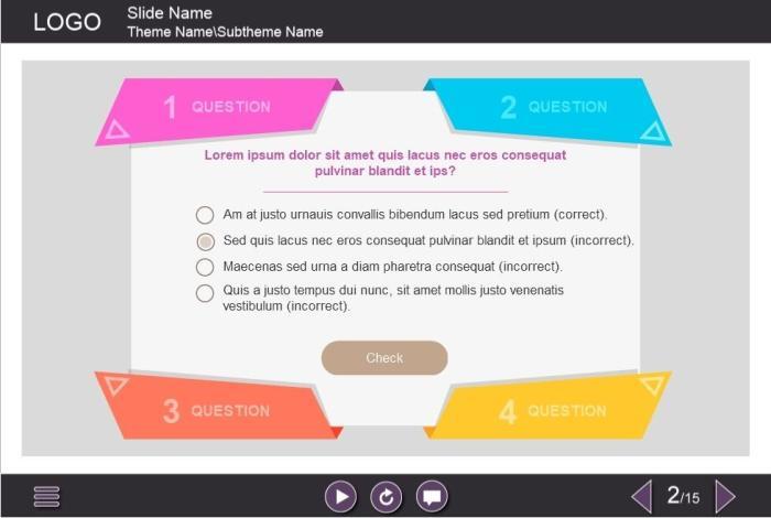 Incorrect Answer Feedback — eLearning Lectora Templates