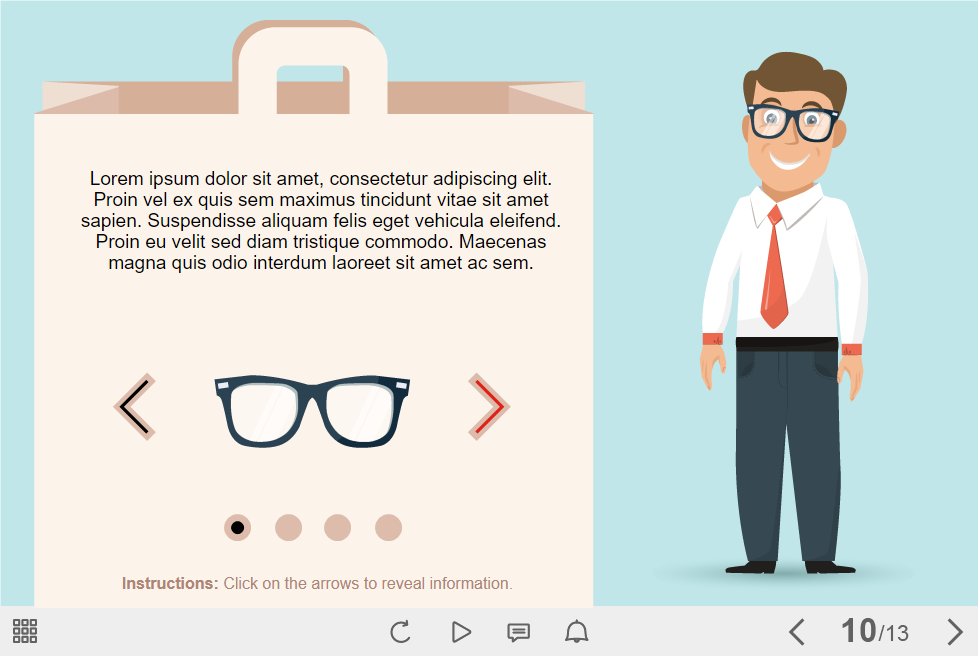 Vector Man Wearing Glasses — eLearning Trivantis Lectora Templates Vector Man Wearing Glasses — eLearning Trivantis Lectora Templates