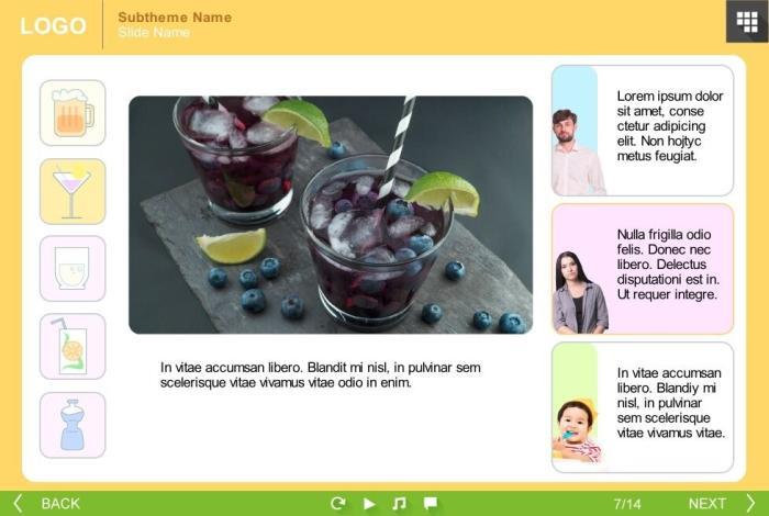 Tabs with Drinks — eLearning Storyline Templates