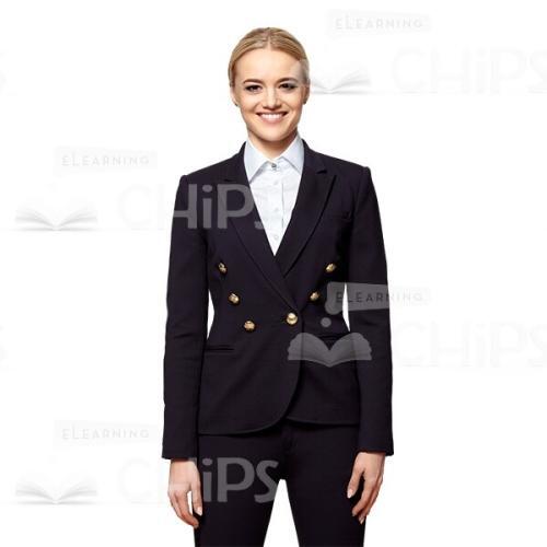 Cutout Image of Smiling Young Businesswoman-0