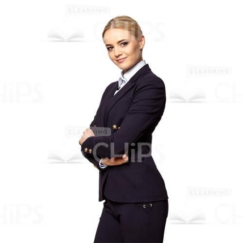 Confident Business Woman Smiles Cutout Picture-0