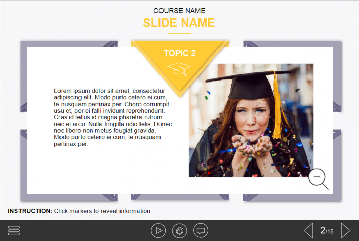 Text and Image Slide — eLearning Lectora Templates