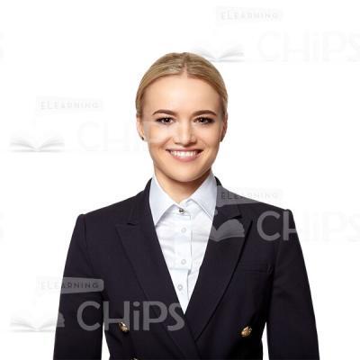 Happy Businesswoman Looking at Camera Cutout Photo-0