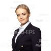Half-Turned Focused Businesswoman Cutout Image-0