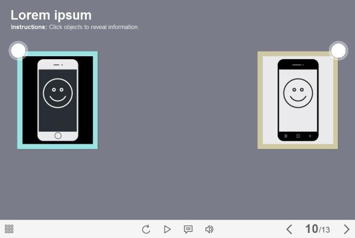 Objects Comparison — Lectora Template-0