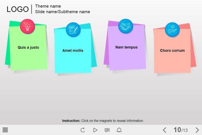 Blue Magnets — Articulate Storyline Template