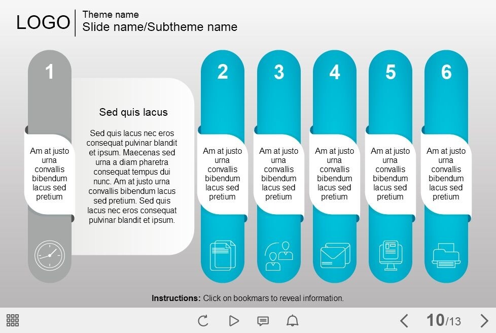 Blue Tabs — Download Lectora Templates Blue Tabs — Download Lectora Templates