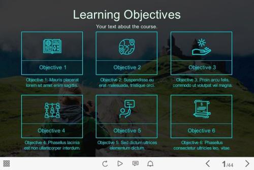 Course Objectives — Articulate Storyline Template